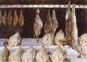 Gustave Caillebotte Still life Chicken Spain oil painting artist
